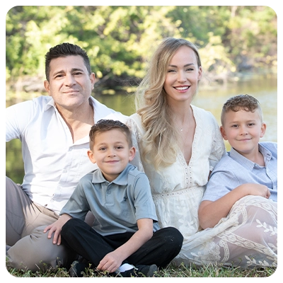 Chiropractor Lutz FL Mike Tarjoman With Danielle Tarjoman And Family